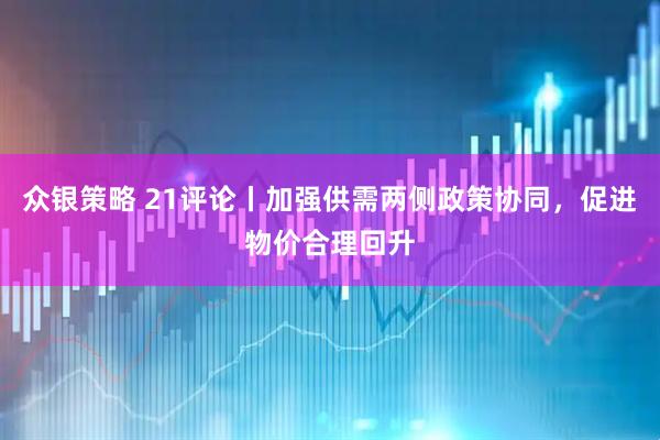 众银策略 21评论丨加强供需两侧政策协同，促进物价合理回升