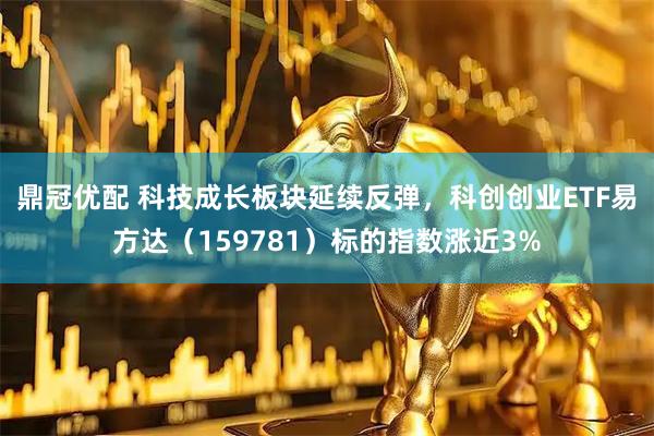 鼎冠优配 科技成长板块延续反弹，科创创业ETF易方达（159781）标的指数涨近3%